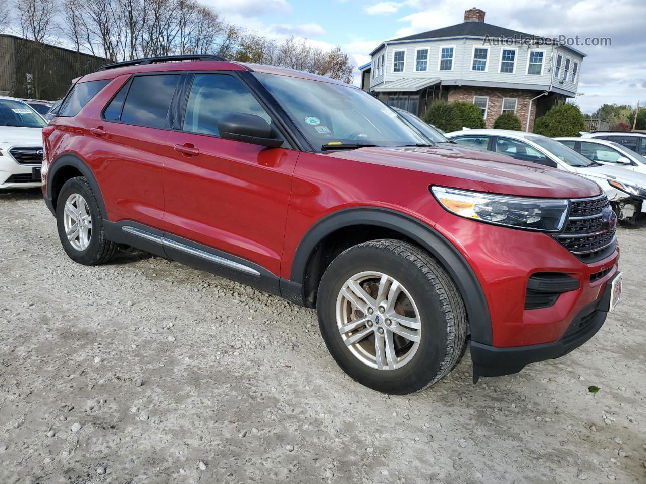 2021 Ford Explorer Xlt Red vin: 1FMSK8DH8MGB09798