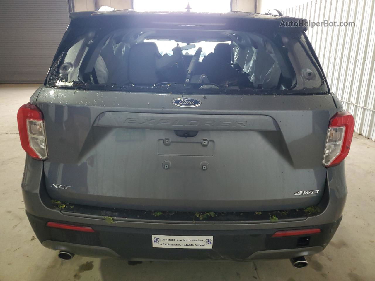 2021 Ford Explorer Xlt Gray vin: 1FMSK8DH8MGC05902