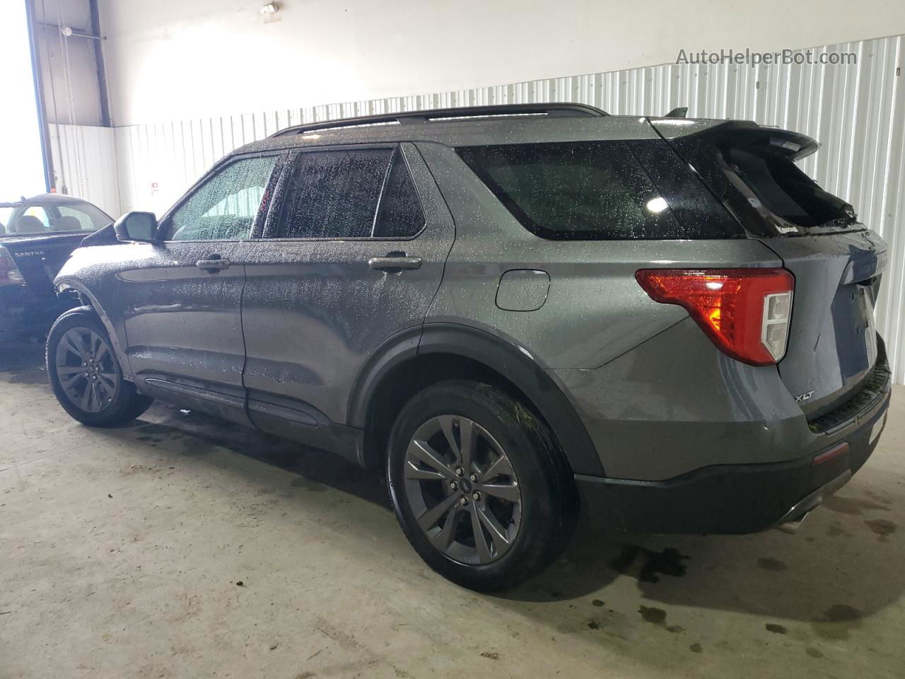 2021 Ford Explorer Xlt Gray vin: 1FMSK8DH8MGC05902