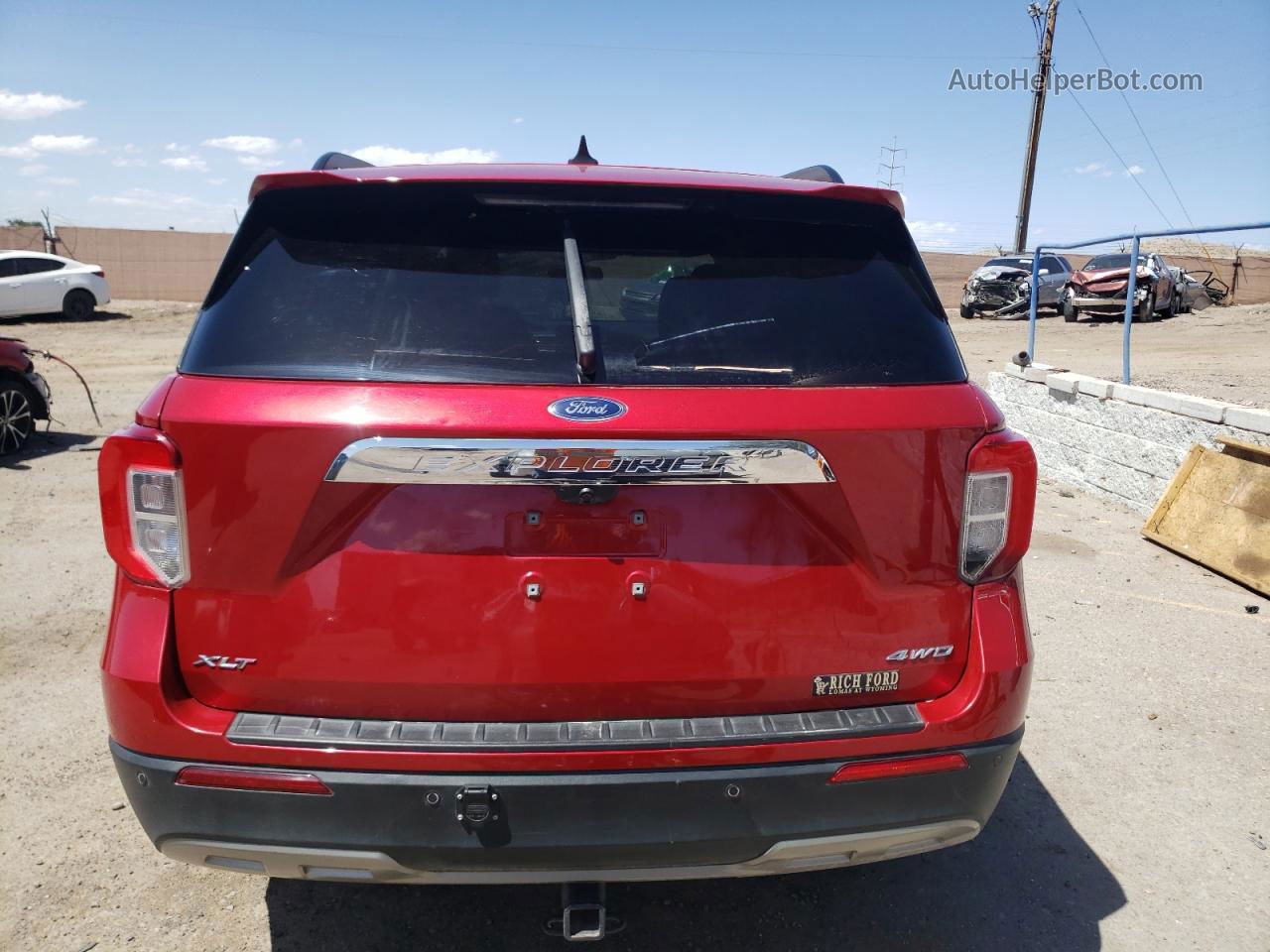 2021 Ford Explorer Xlt Red vin: 1FMSK8DH8MGC09190