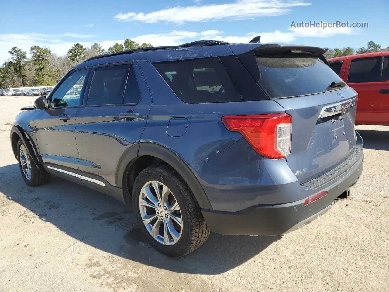 2021 Ford Explorer Xlt Синий vin: 1FMSK8DH8MGC41184