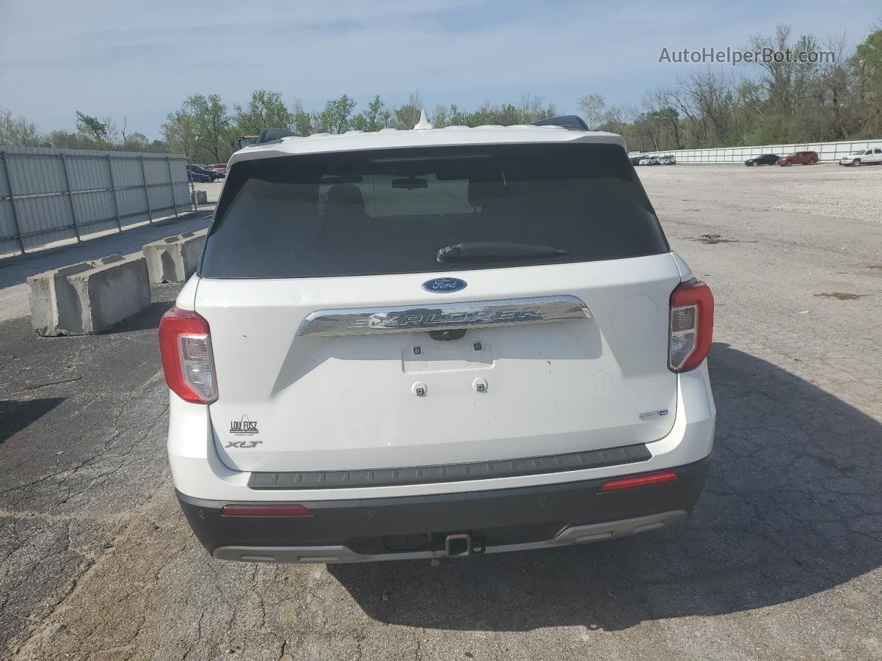 2020 Ford Explorer Xlt White vin: 1FMSK8DH9LGA51313