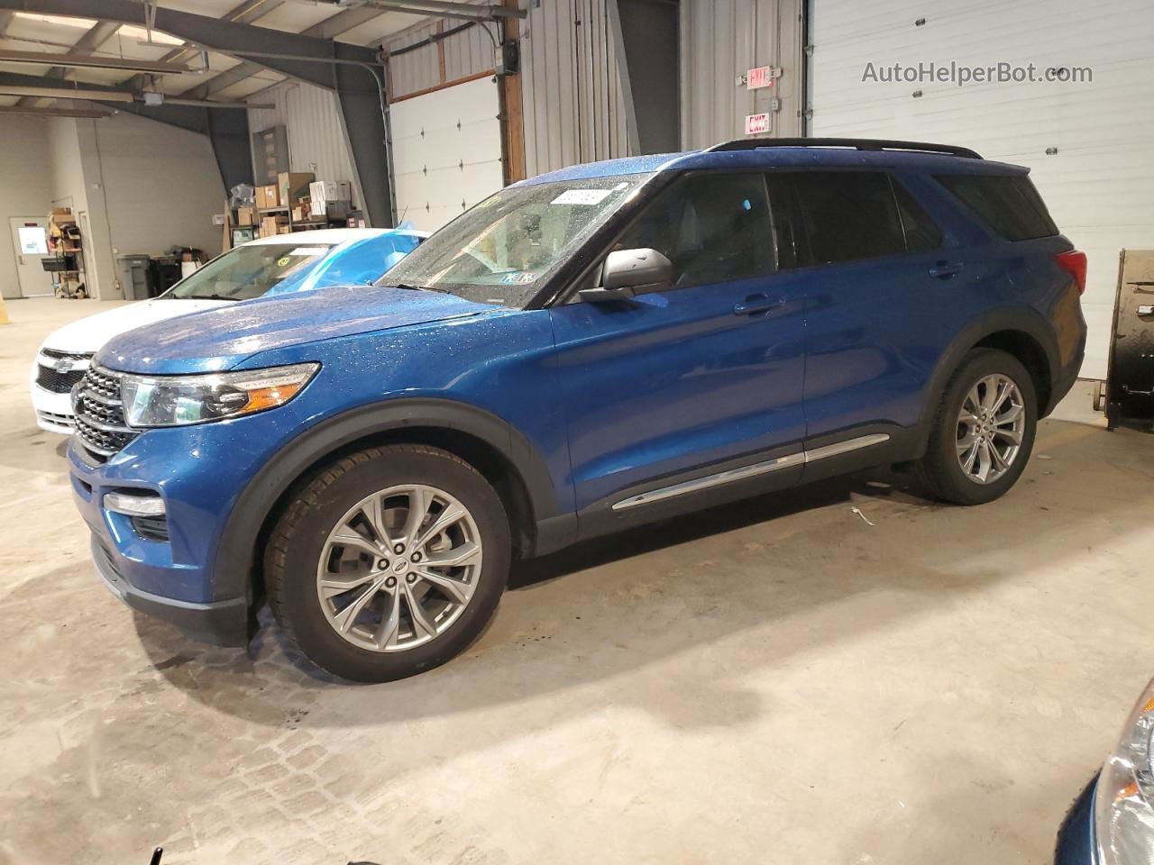 2020 Ford Explorer Xlt Blue vin: 1FMSK8DH9LGA78365