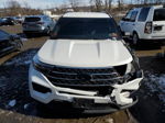 2020 Ford Explorer Xlt White vin: 1FMSK8DH9LGB45305