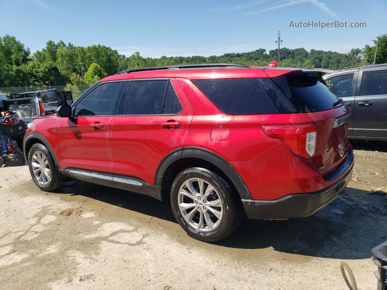 2020 Ford Explorer Xlt Brown vin: 1FMSK8DH9LGB83178