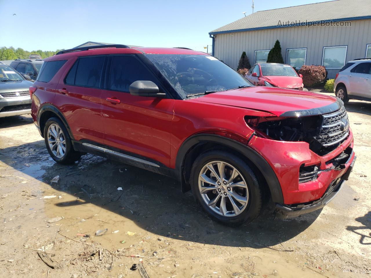 2020 Ford Explorer Xlt Brown vin: 1FMSK8DH9LGB83178