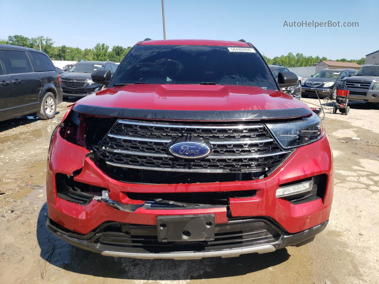 2020 Ford Explorer Xlt Brown vin: 1FMSK8DH9LGB83178