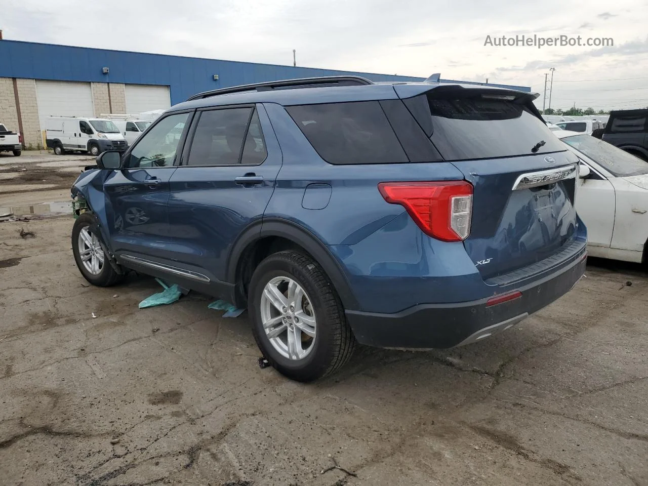 2020 Ford Explorer Xlt Blue vin: 1FMSK8DH9LGC44996