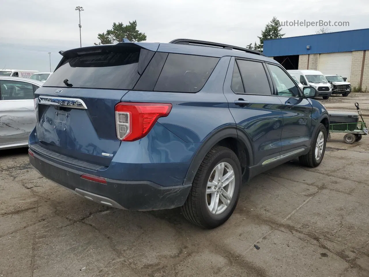 2020 Ford Explorer Xlt Blue vin: 1FMSK8DH9LGC44996