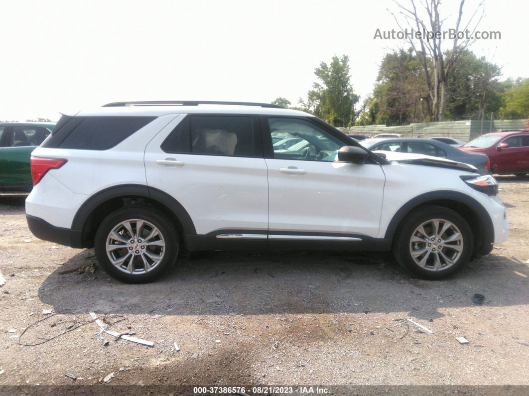 2021 Ford Explorer Xlt White vin: 1FMSK8DH9MGA69778