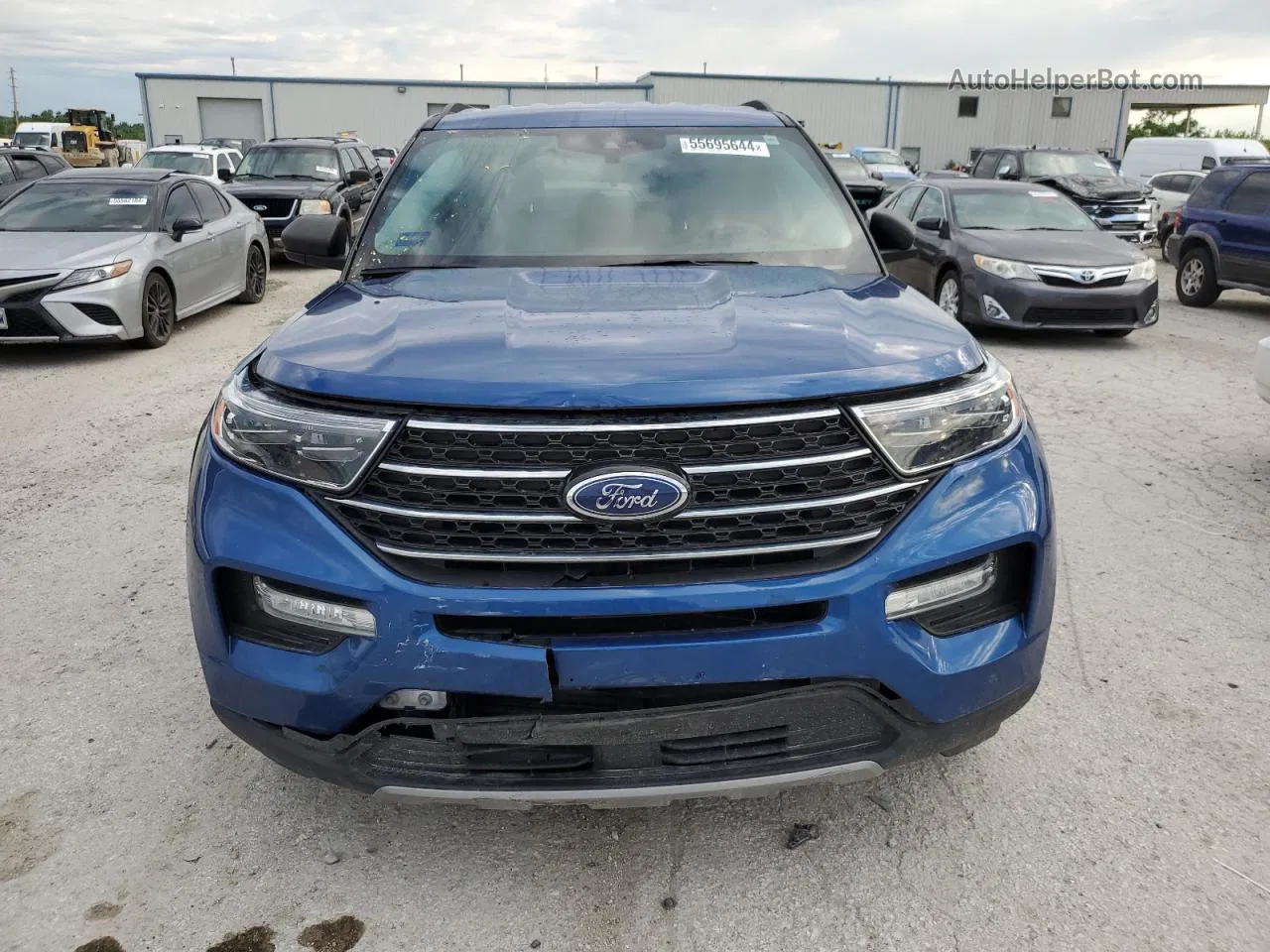 2021 Ford Explorer Xlt Blue vin: 1FMSK8DH9MGA71370