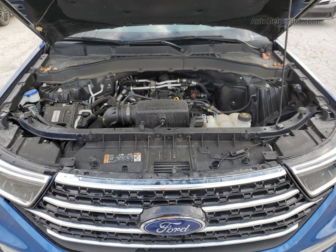 2021 Ford Explorer Xlt Blue vin: 1FMSK8DH9MGA71370