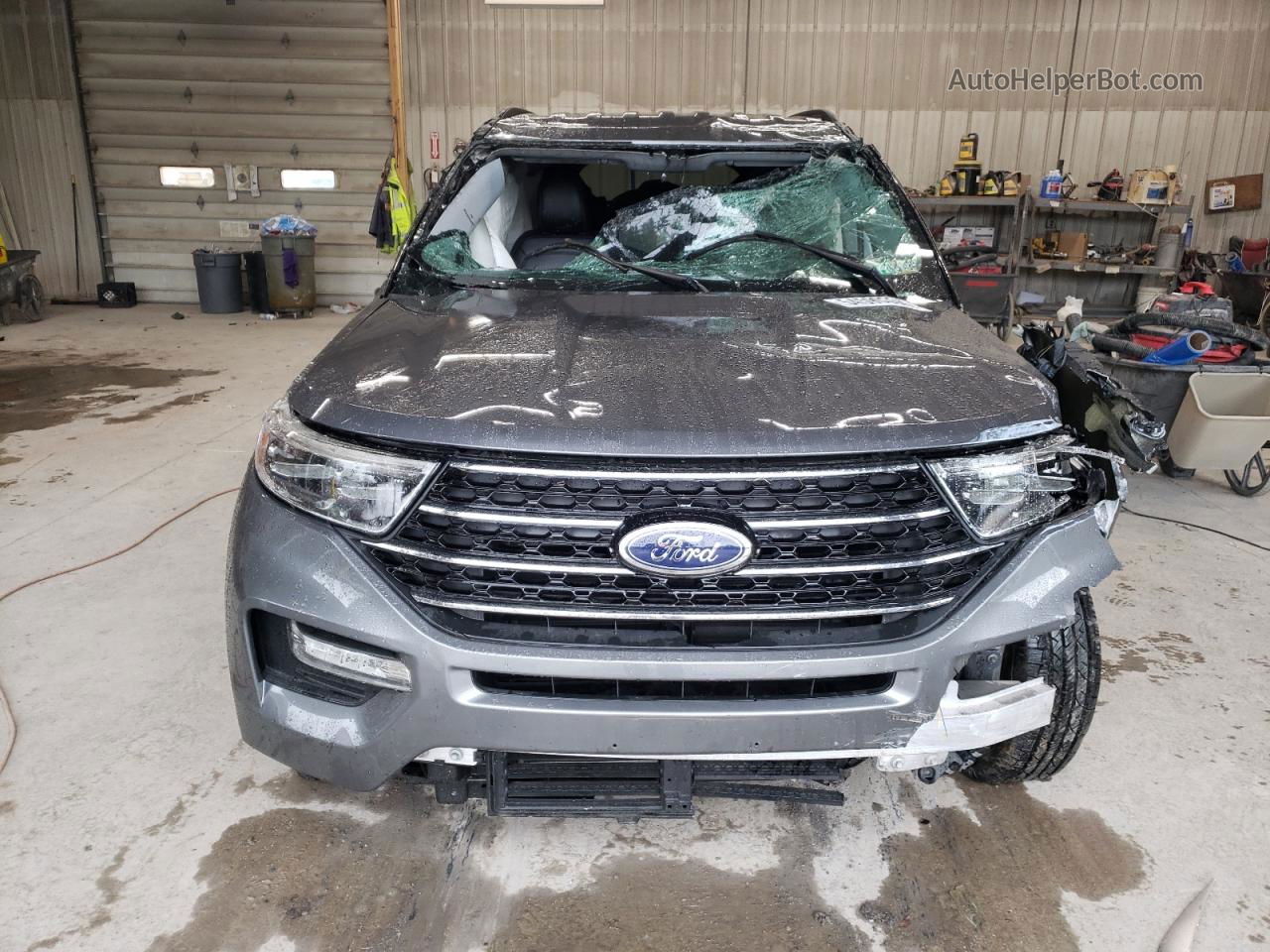 2021 Ford Explorer Xlt Silver vin: 1FMSK8DH9MGA76584