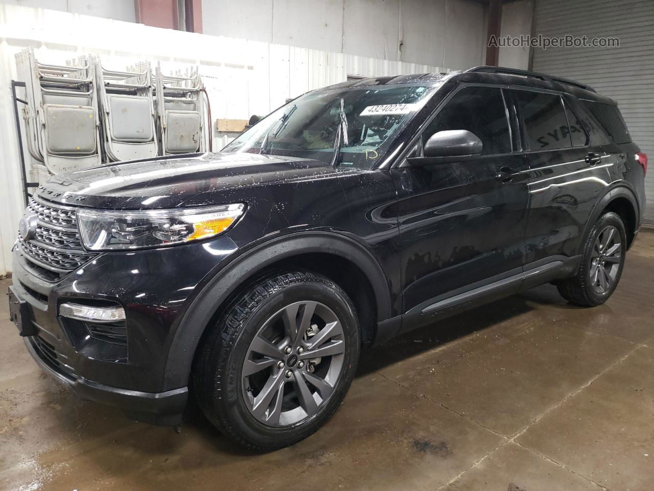 2021 Ford Explorer Xlt Black vin: 1FMSK8DH9MGA79467