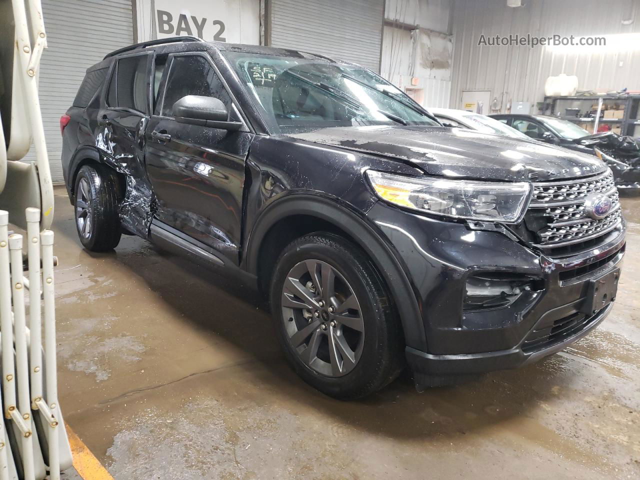 2021 Ford Explorer Xlt Black vin: 1FMSK8DH9MGA79467