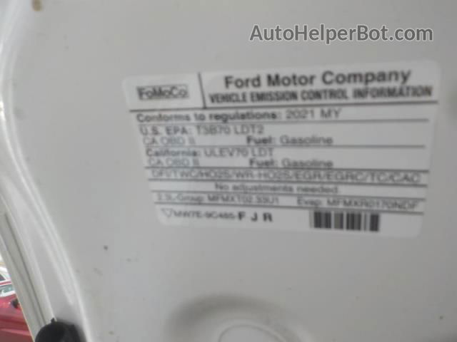 2021 Ford Explorer Xlt White vin: 1FMSK8DH9MGA95166