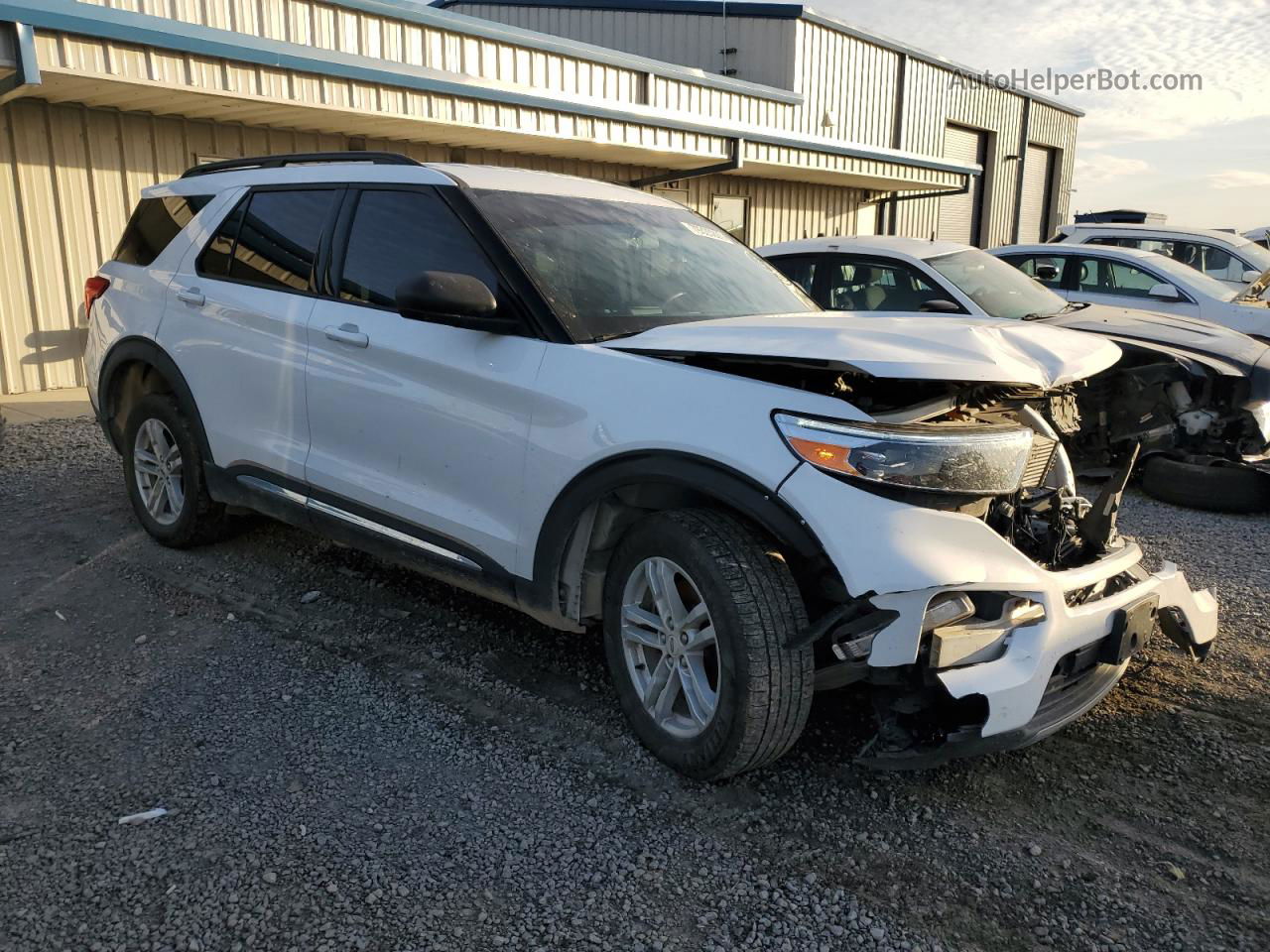 2021 Ford Explorer Xlt White vin: 1FMSK8DH9MGB12046