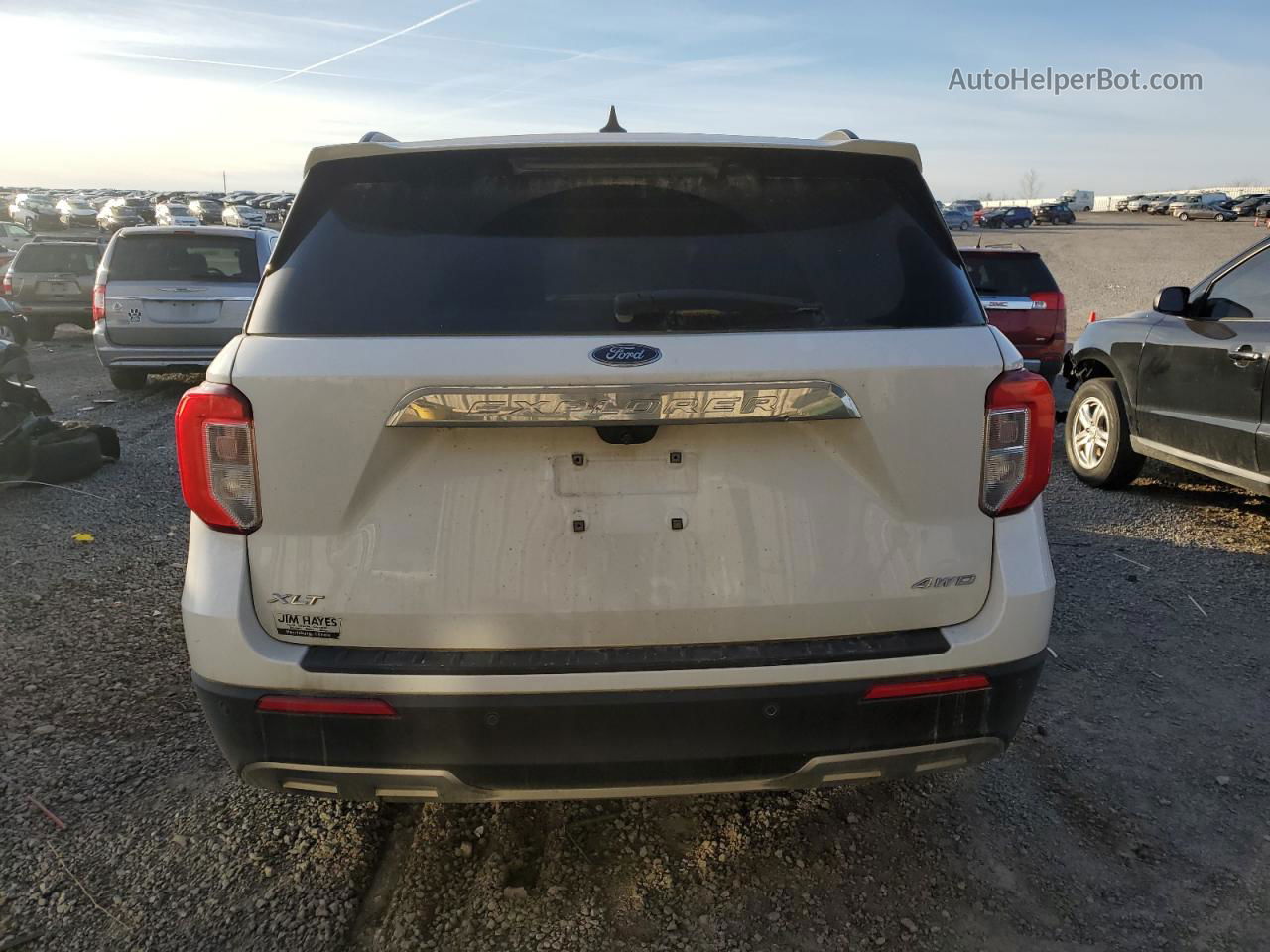 2021 Ford Explorer Xlt White vin: 1FMSK8DH9MGB12046