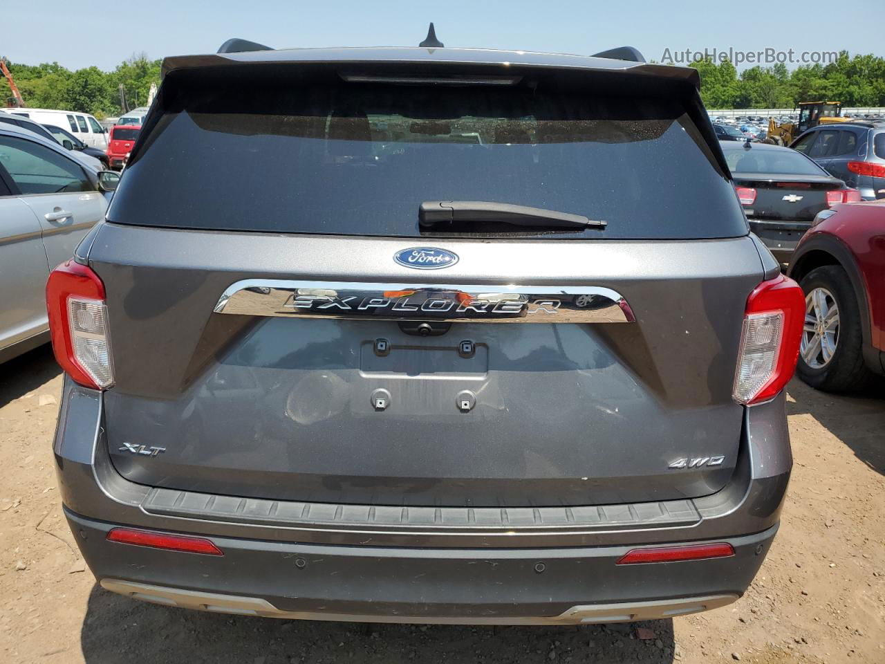 2021 Ford Explorer Xlt Gray vin: 1FMSK8DH9MGB38548