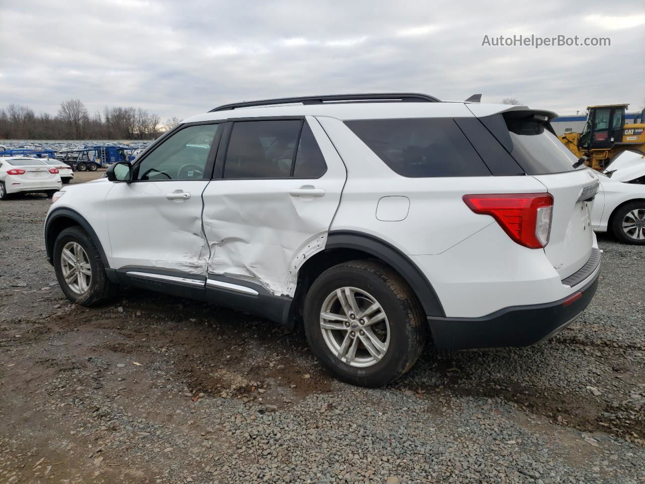 2021 Ford Explorer Xlt White vin: 1FMSK8DH9MGB75504