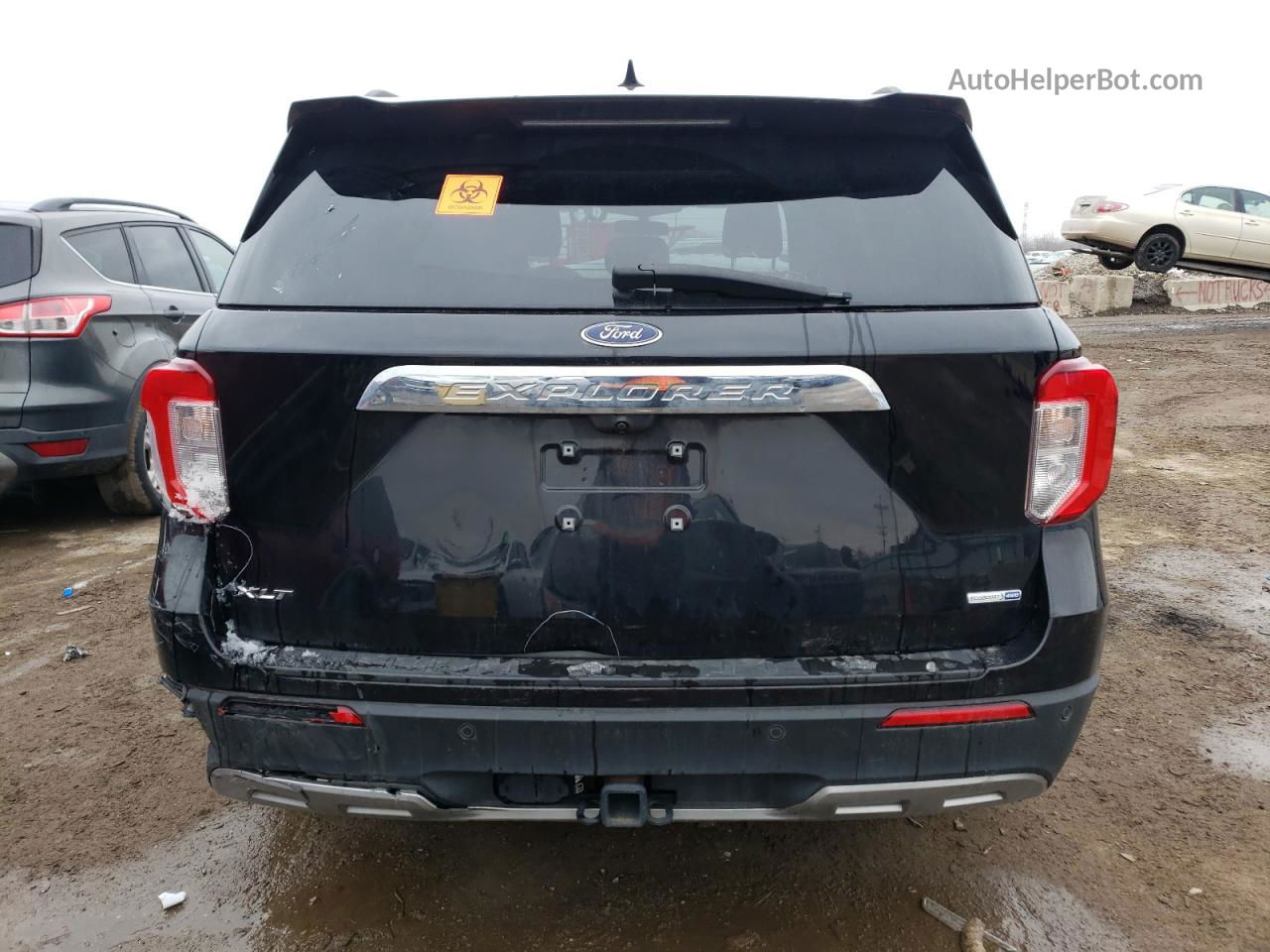 2020 Ford Explorer Xlt Black vin: 1FMSK8DHXLGA11967