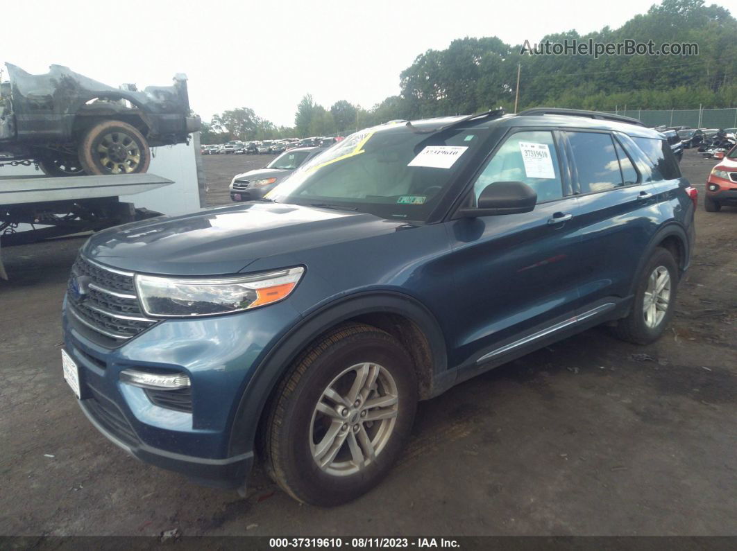 2020 Ford Explorer Xlt Blue vin: 1FMSK8DHXLGA57542