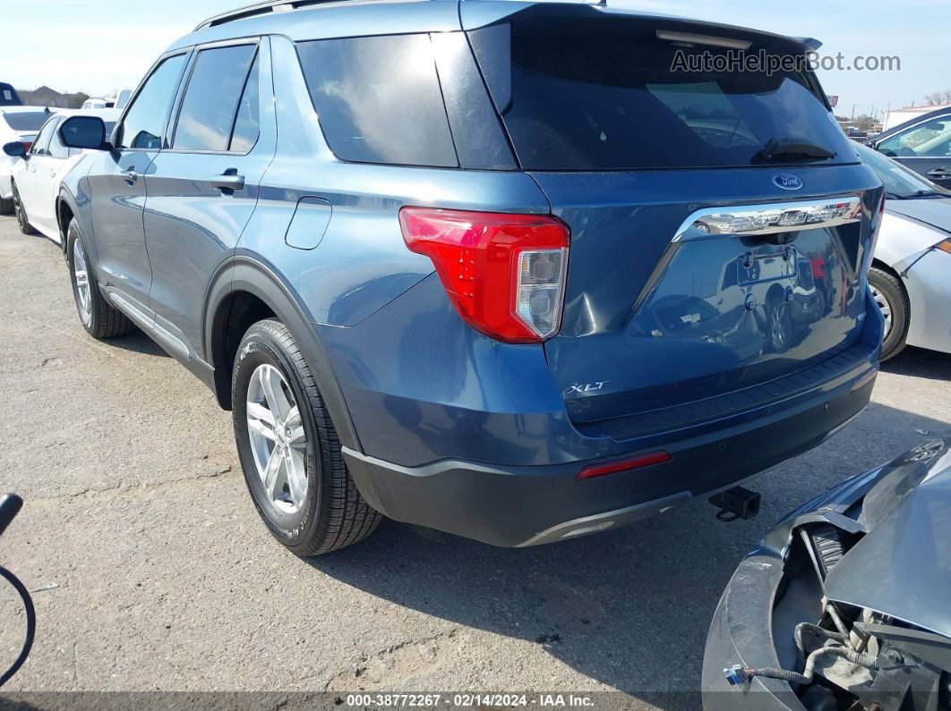 2020 Ford Explorer Xlt Blue vin: 1FMSK8DHXLGA57542