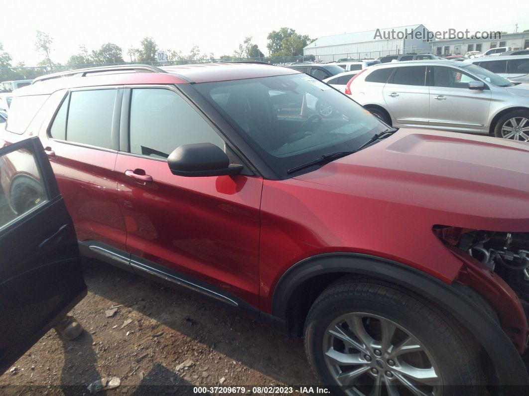 2020 Ford Explorer Xlt Red vin: 1FMSK8DHXLGA68850