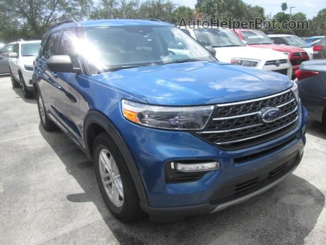 2020 Ford Explorer Xlt Blue vin: 1FMSK8DHXLGB64817