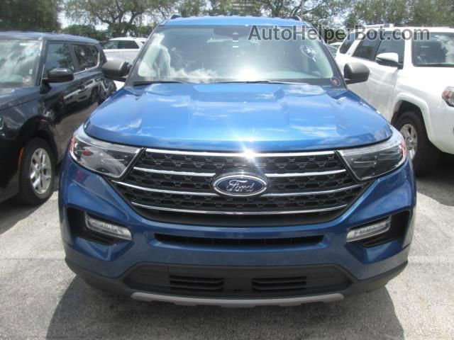 2020 Ford Explorer Xlt Blue vin: 1FMSK8DHXLGB64817