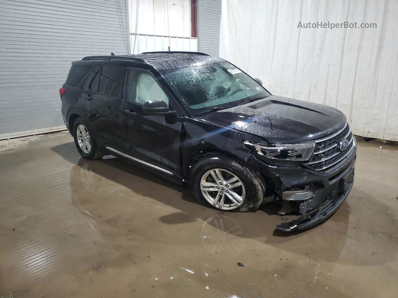 2020 Ford Explorer Xlt Black vin: 1FMSK8DHXLGB81200