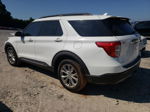 2020 Ford Explorer Xlt White vin: 1FMSK8DHXLGC96346