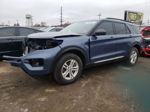 2021 Ford Explorer Xlt Blue vin: 1FMSK8DHXMGA51788