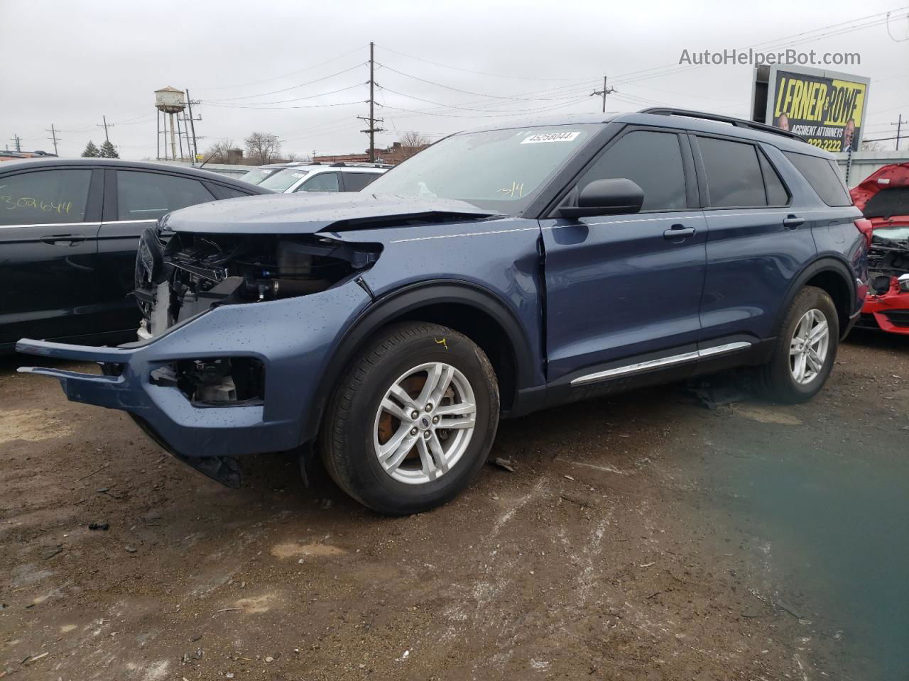 2021 Ford Explorer Xlt Blue vin: 1FMSK8DHXMGA51788