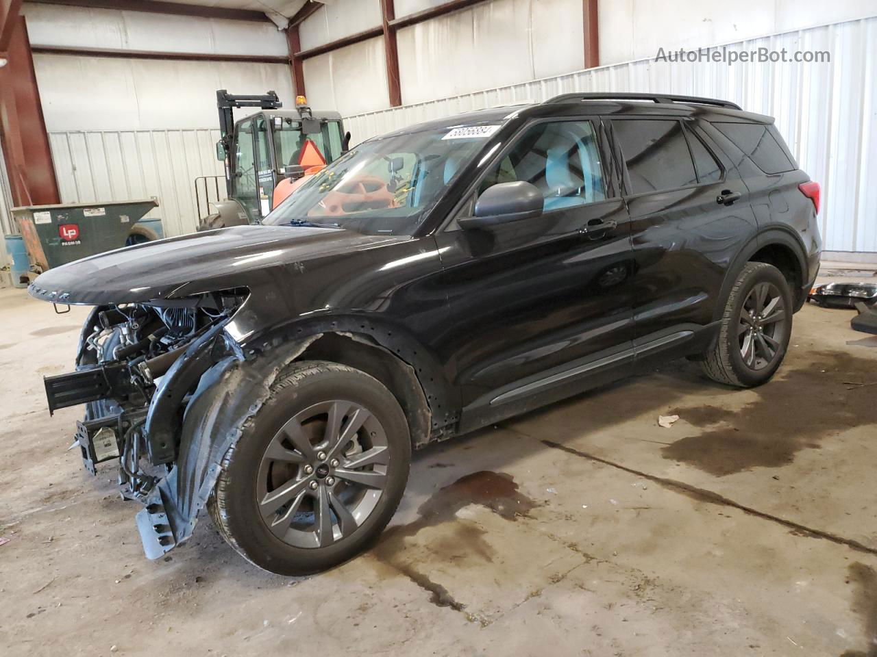 2021 Ford Explorer Xlt Black vin: 1FMSK8DHXMGA93782