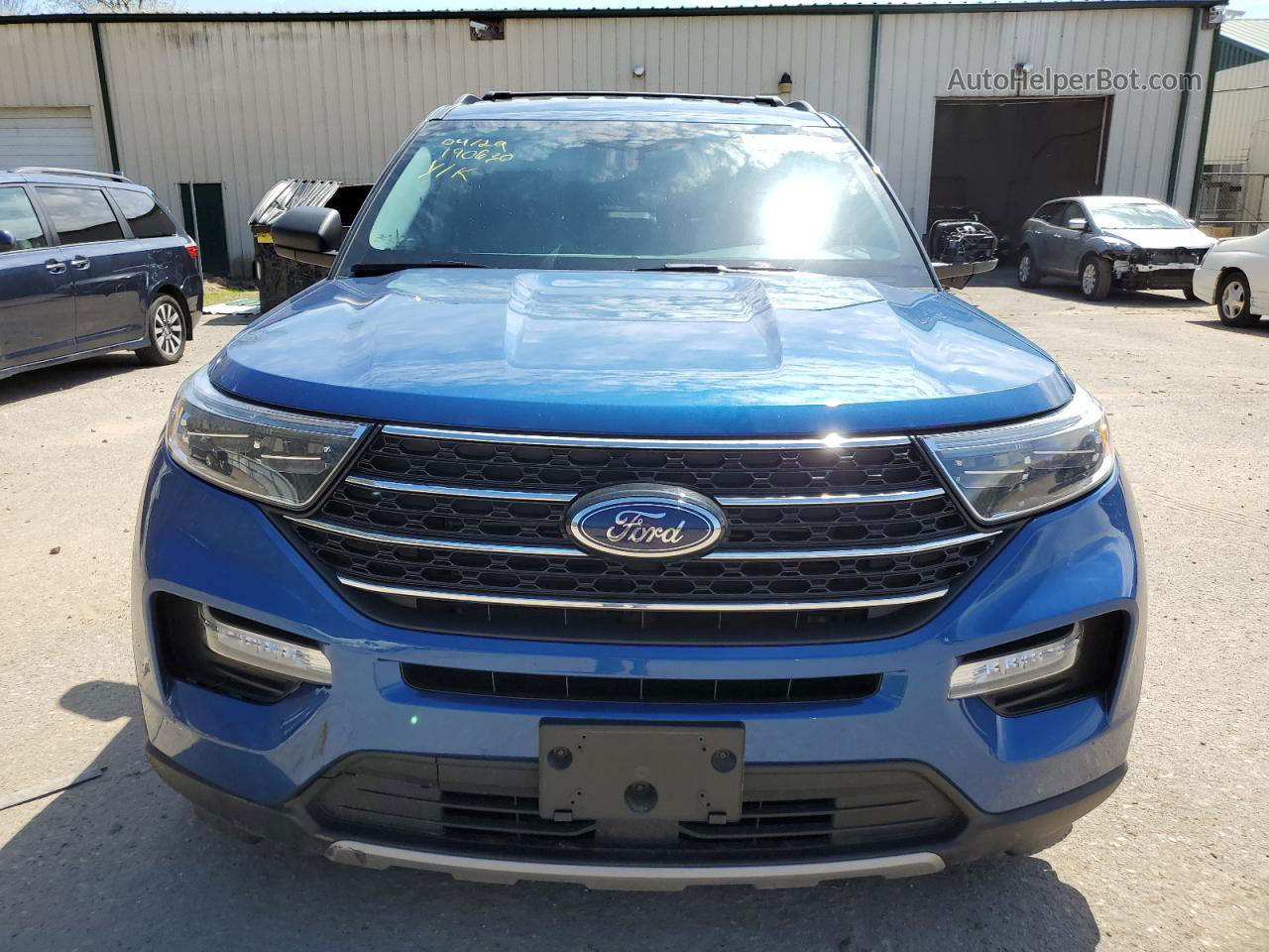 2021 Ford Explorer Xlt Blue vin: 1FMSK8DHXMGC28596