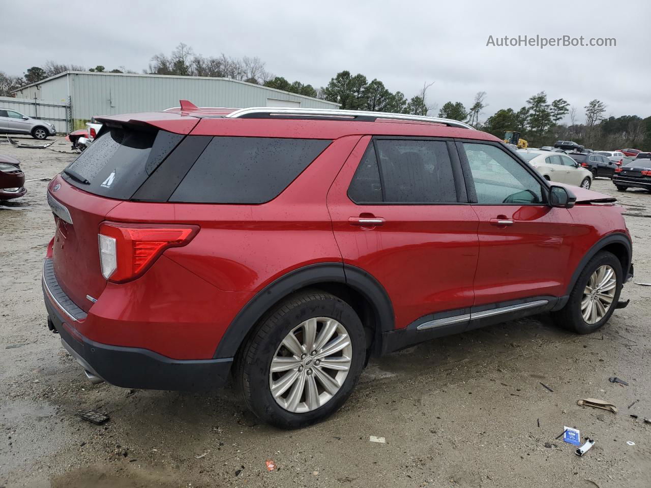 2020 Ford Explorer Limited Red vin: 1FMSK8FH2LGB15253