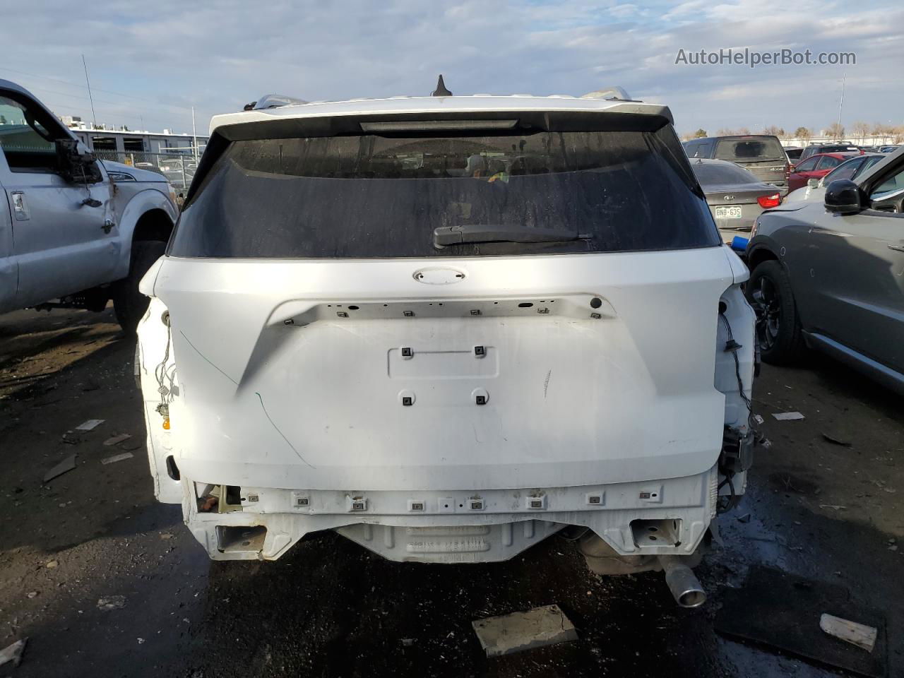 2021 Ford Explorer Limited White vin: 1FMSK8FH2MGB05632