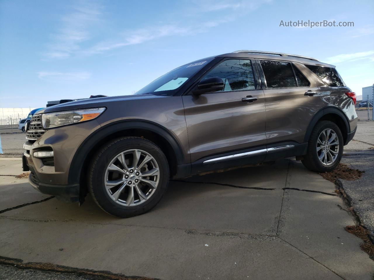 2021 Ford Explorer Limited Brown vin: 1FMSK8FH3MGB03758