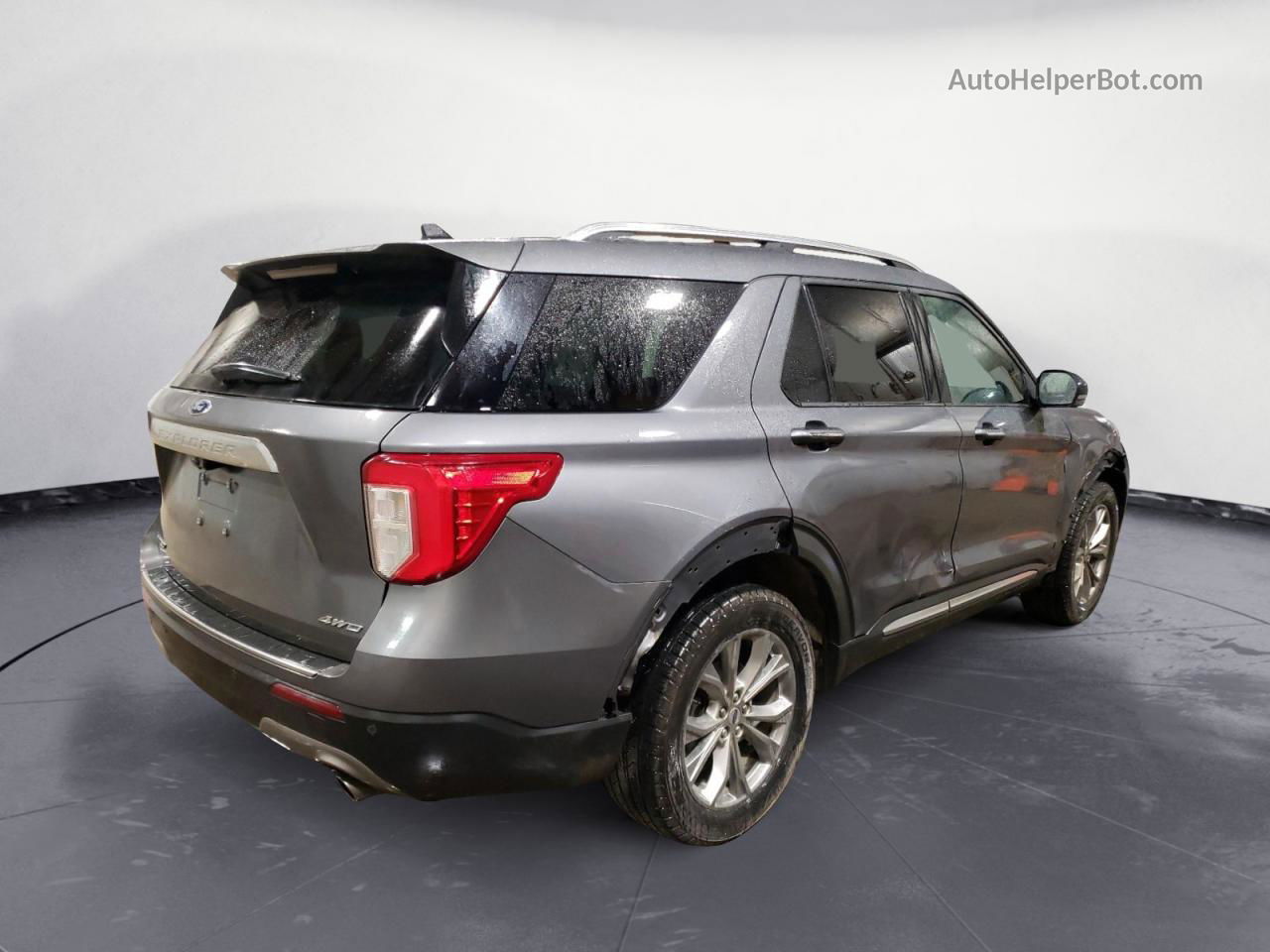 2021 Ford Explorer Limited Charcoal vin: 1FMSK8FH3MGB34217