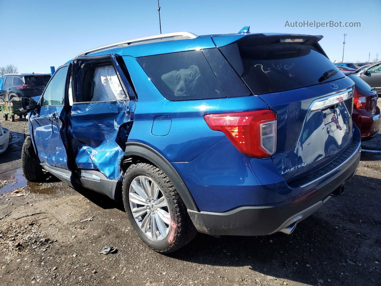 2020 Ford Explorer Limited Blue vin: 1FMSK8FH4LGB81626