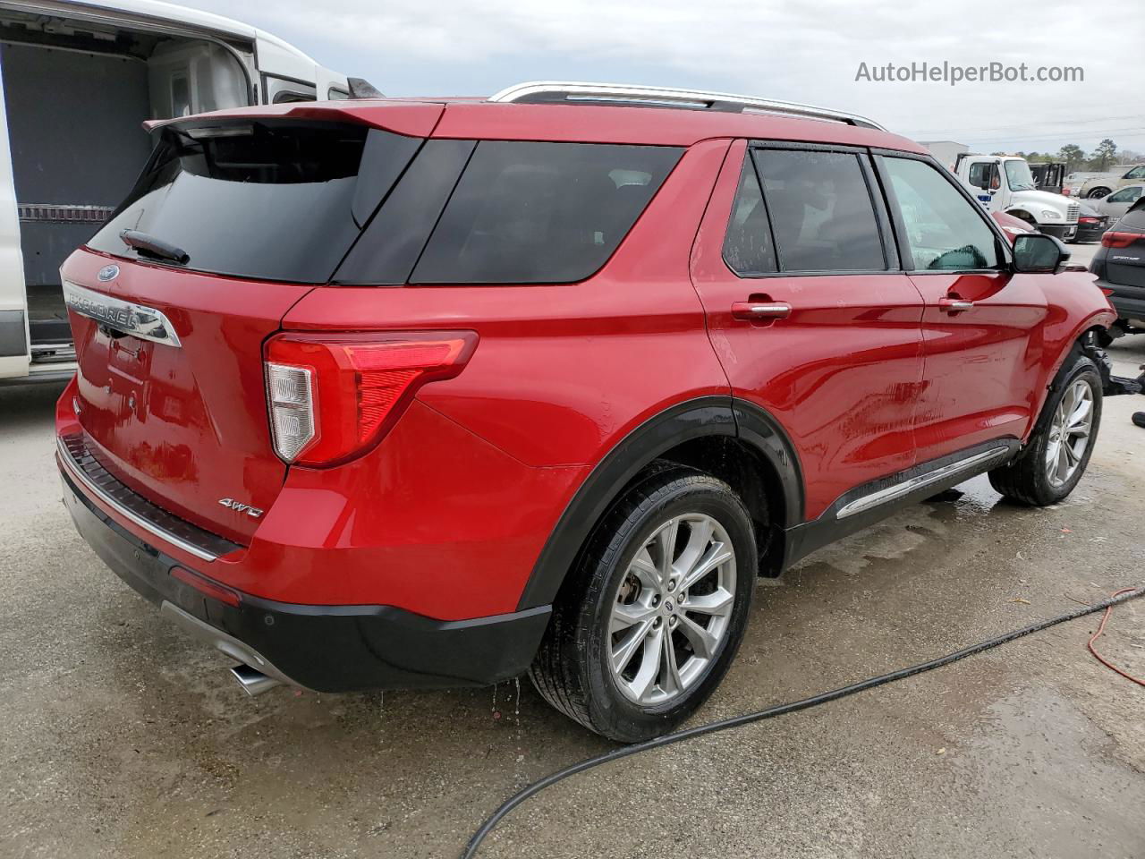 2021 Ford Explorer Limited Red vin: 1FMSK8FH4MGB05647