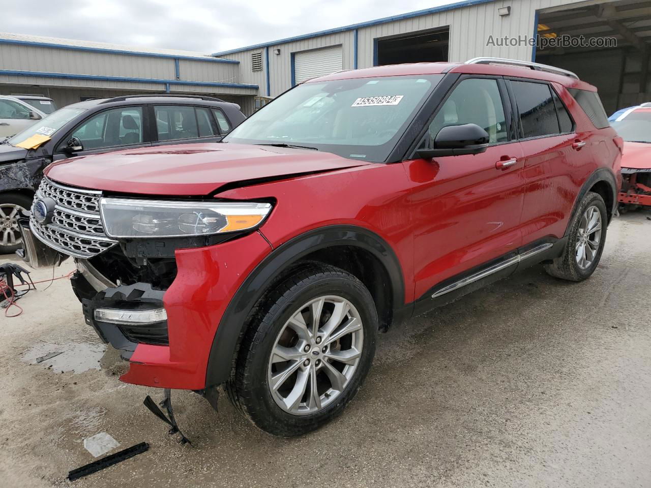 2021 Ford Explorer Limited Red vin: 1FMSK8FH4MGB05647