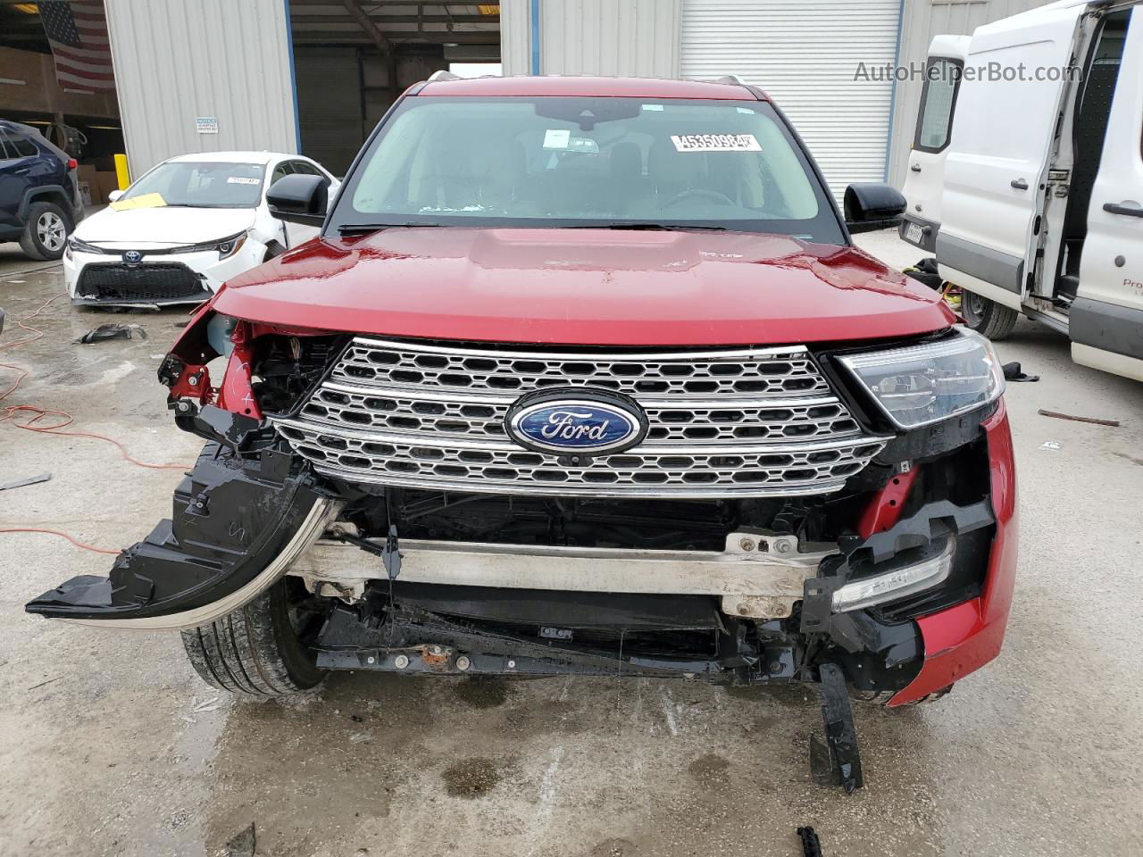 2021 Ford Explorer Limited Red vin: 1FMSK8FH4MGB05647