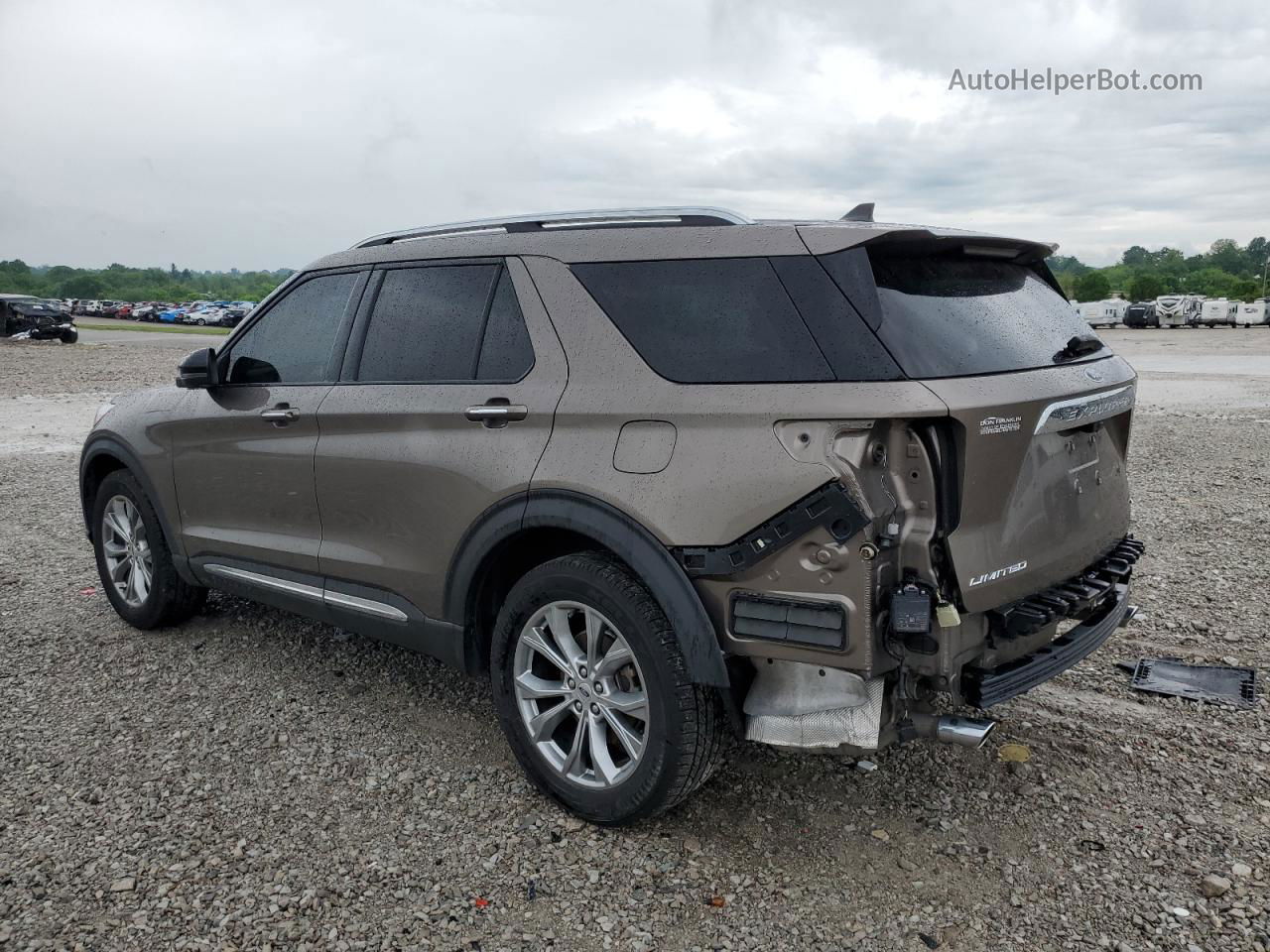 2021 Ford Explorer Limited Серый vin: 1FMSK8FH4MGB36851