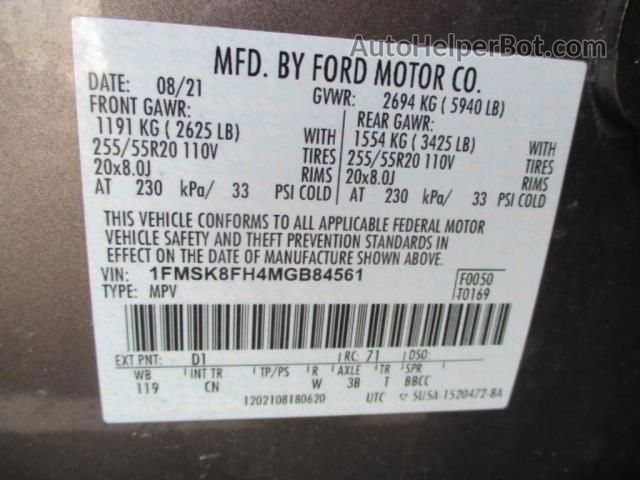 2021 Ford Explorer Limited Unknown vin: 1FMSK8FH4MGB84561