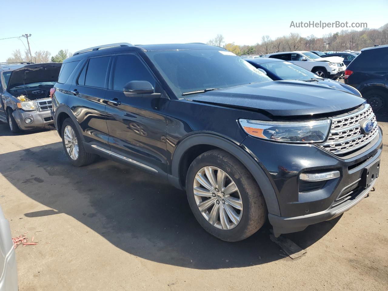 2020 Ford Explorer Limited Черный vin: 1FMSK8FH5LGA18046