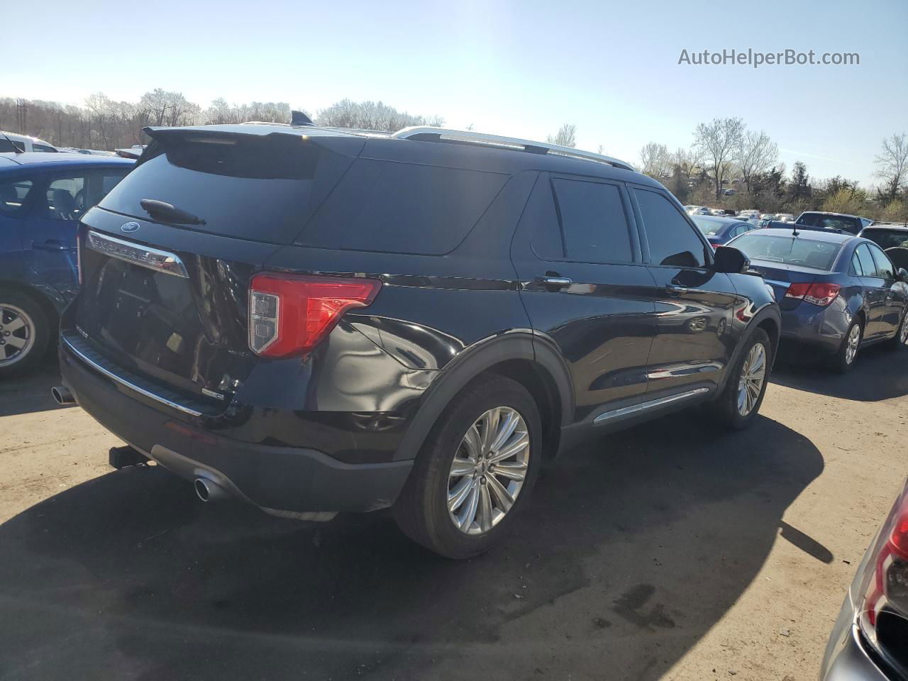 2020 Ford Explorer Limited Black vin: 1FMSK8FH5LGA18046