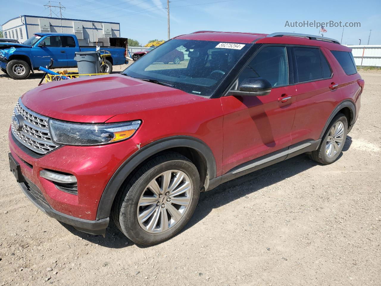 2020 Ford Explorer Limited Red vin: 1FMSK8FH5LGB29096