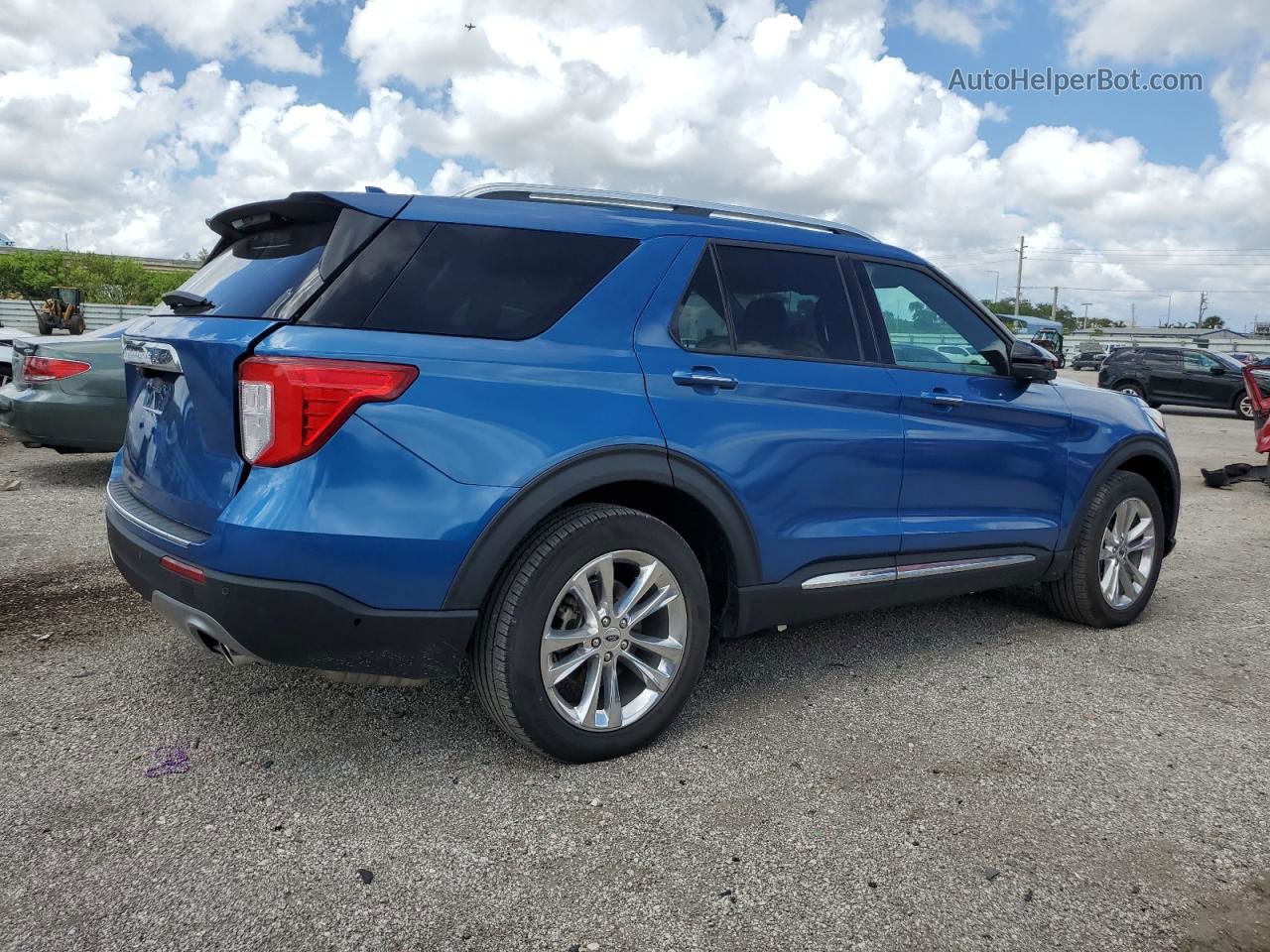 2020 Ford Explorer Limited Blue vin: 1FMSK8FH5LGC00037